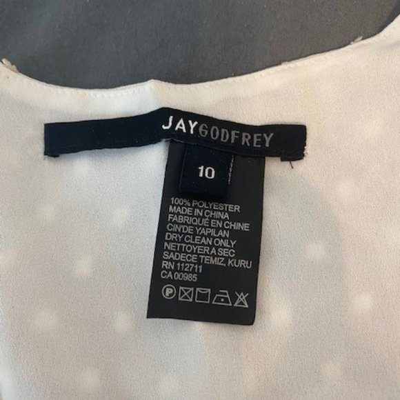 Jay Godfrey White Dress  Still with tags size 10.  Never worn. - Picture 3 of 3